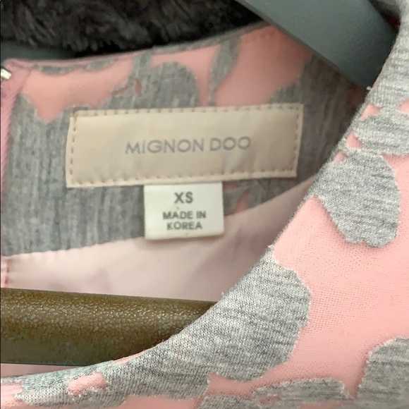 Anthropologie Pink and Gray Floral Dress - Picture 5 of 6